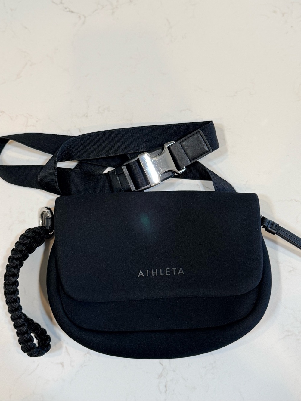 Athleta Revive Convertible Crossbody Waistbag Black Belt Bag